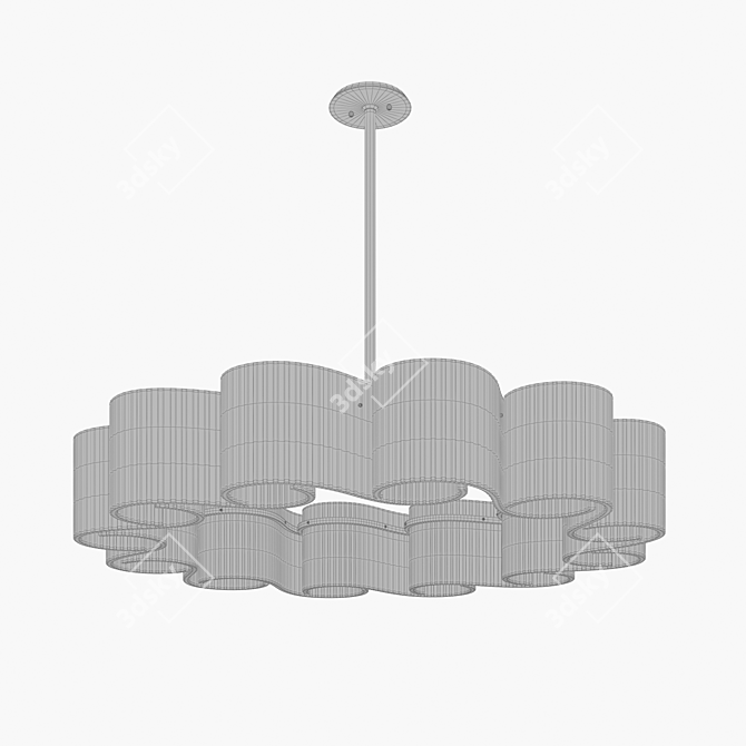 Corbett Lighting's Circo Pendant 3D model image 3