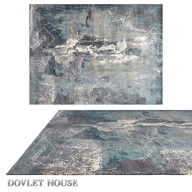 Luxurious Silk & Wool Carpet | Dovlet House 3D model image 1