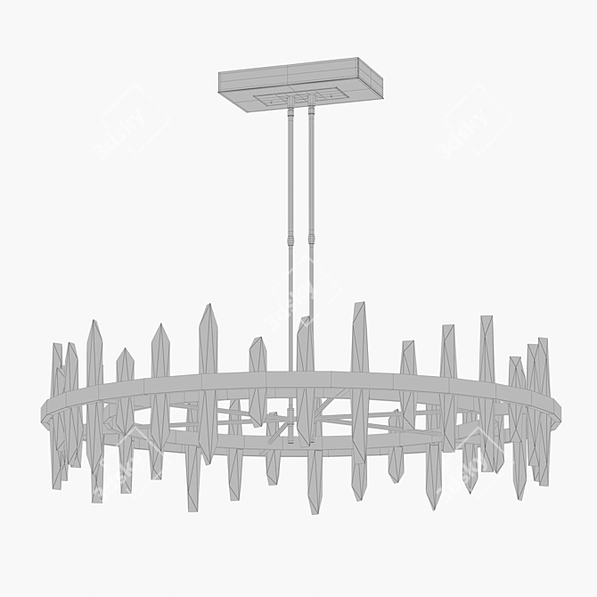 Solitude Pendant Light by Hubbardton Forge 3D model image 3