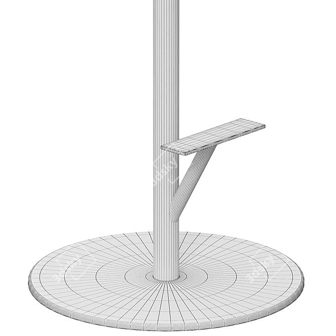 Sequoia Magis Stool: Sleek and Stylish Seating 3D model image 4