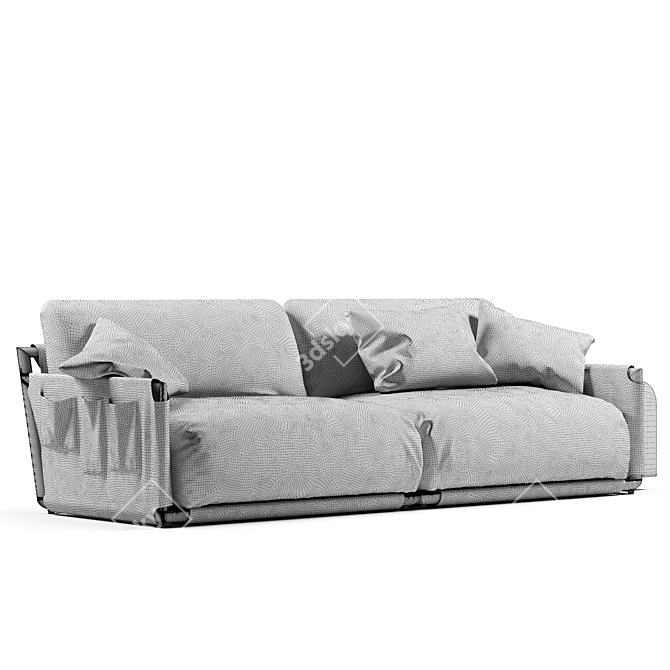 Modern Italian Design: Giorgetti Adam Sofa 3D model image 3