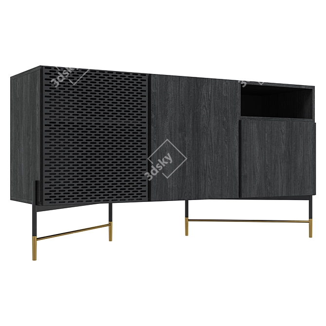 Modern Norfort Chest of Drawers 3D model image 2