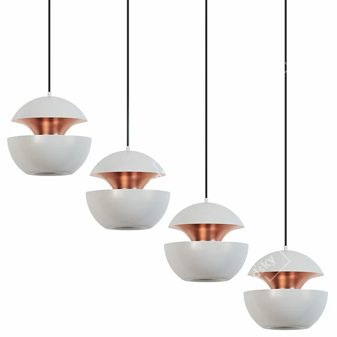 Sunlight Spheres Pendant Light 3D model image 2