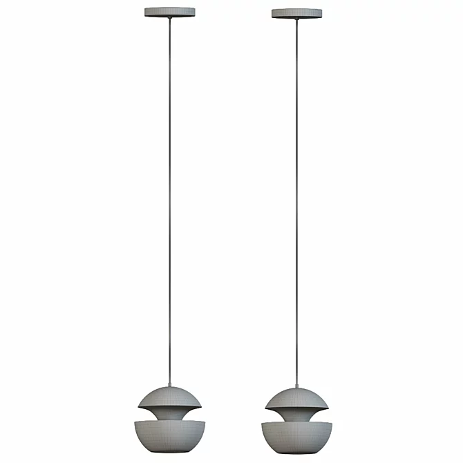 Sunlight Spheres Pendant Light 3D model image 3