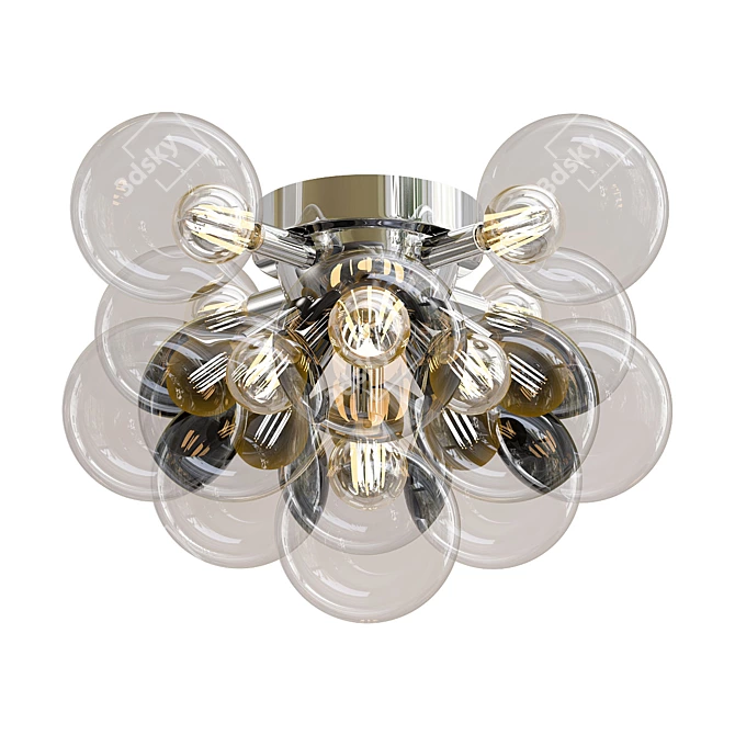 Elegant Lux Dea Ceiling Chandelier 3D model image 1