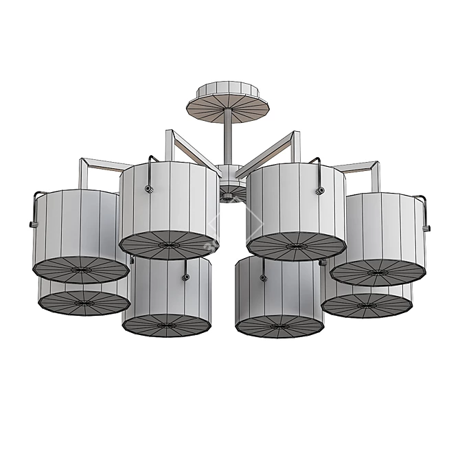 Modern Millimeter Chandelier "Sayrus 3D model image 2