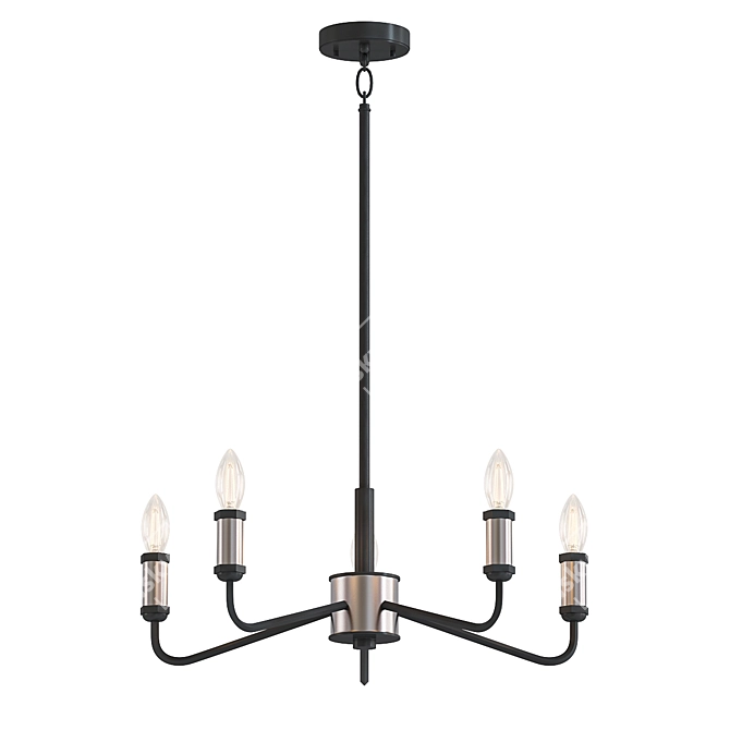 Cortlandt 5-Light Iron Chandelier 3D model image 1