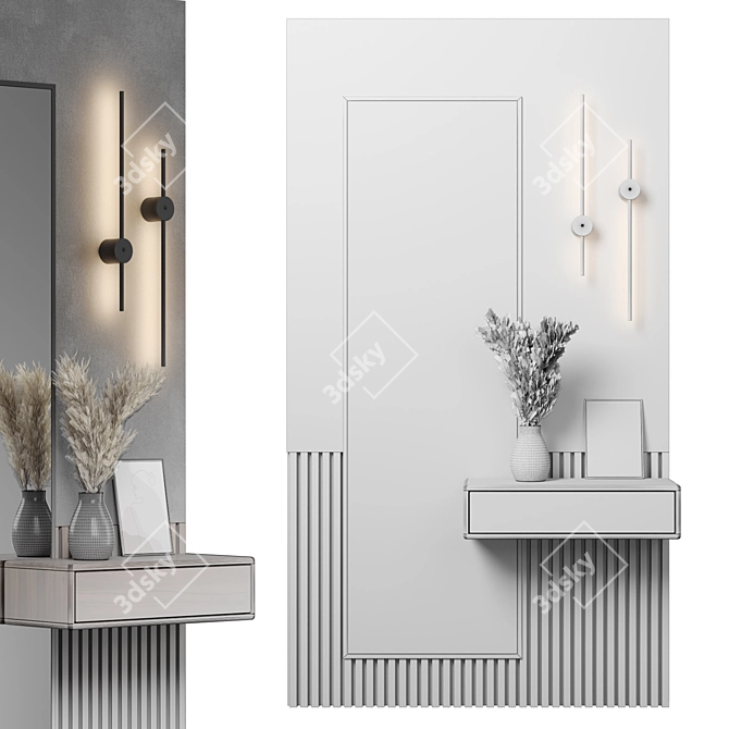 Modern Modular Hallway Furniture 3D model image 6