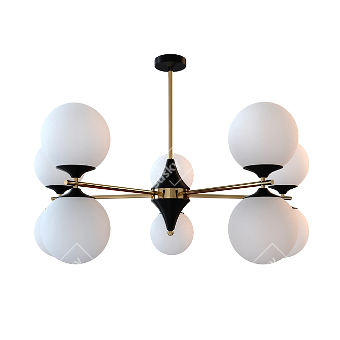 Elegant Mimosa Chandelier: A3649PL 3D model image 5