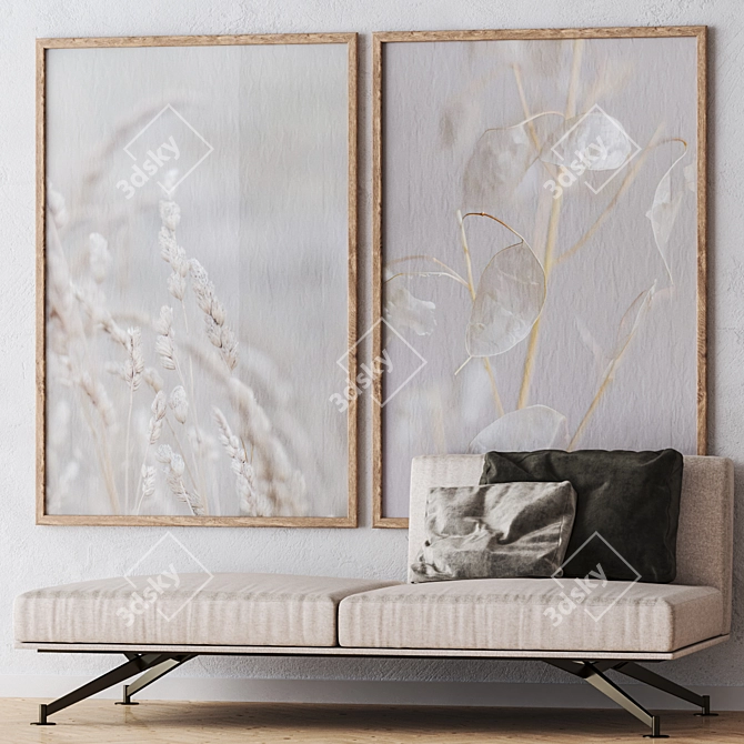 Elegant Frame Set for Walls 3D model image 4