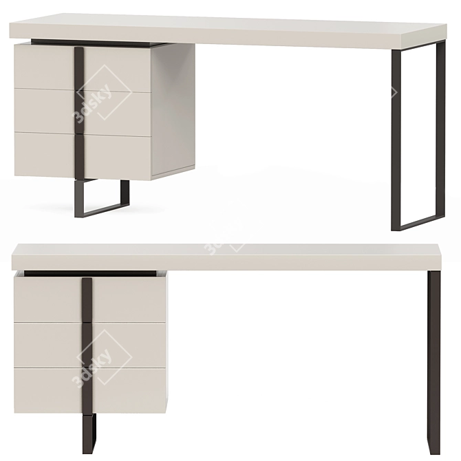 Tokyo Desk: Modern Workspace Solution 3D model image 1