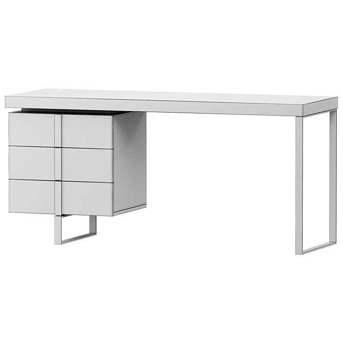 Tokyo Desk: Modern Workspace Solution 3D model image 2