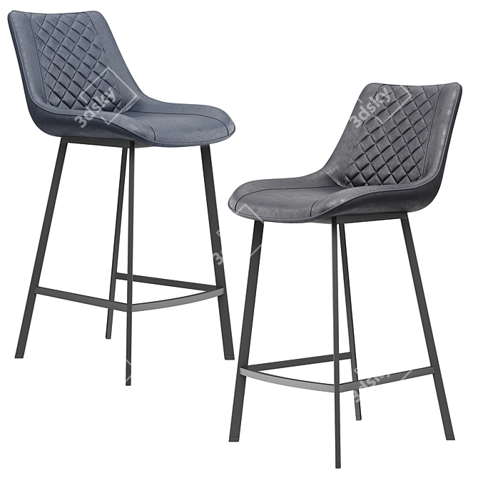 Modern Trix Bar Stool - Sleek Design & Wide Range of Colors 3D model image 1