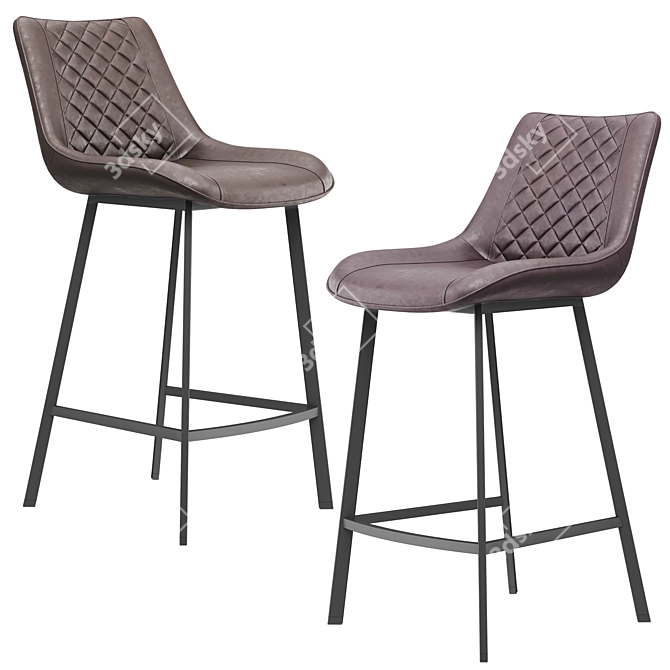 Modern Trix Bar Stool - Sleek Design & Wide Range of Colors 3D model image 4