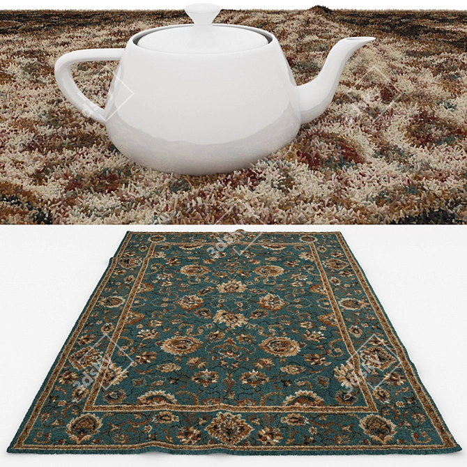 6-Piece Varietex Rug Set 3D model image 3