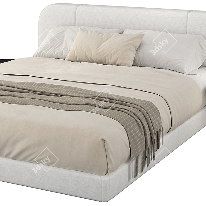 Porada Softbay Bed - Modern and Cozy 3D model image 4