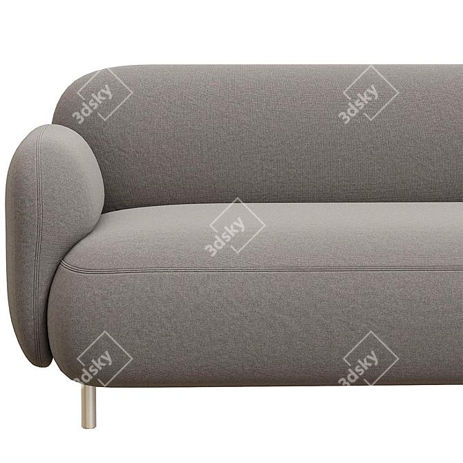 Pedrali BUDDY 218: Stylish 2-Seater Fabric Sofa 3D model image 2