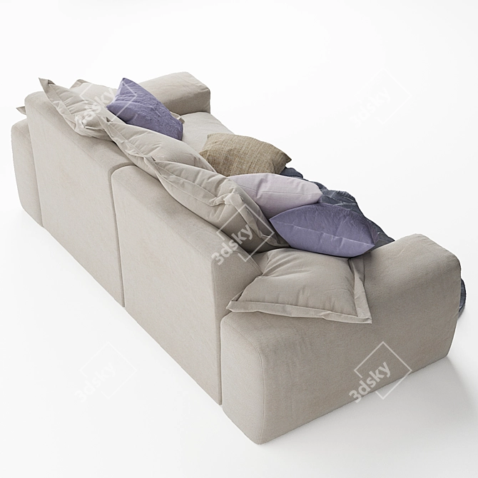 Wodge Modular Sofa: Stylish and Versatile Comfort 3D model image 6