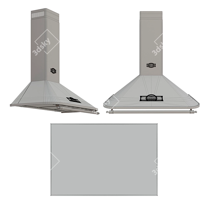 KAISER A Series Range Hood - Efficient and Eco-friendly! 3D model image 4