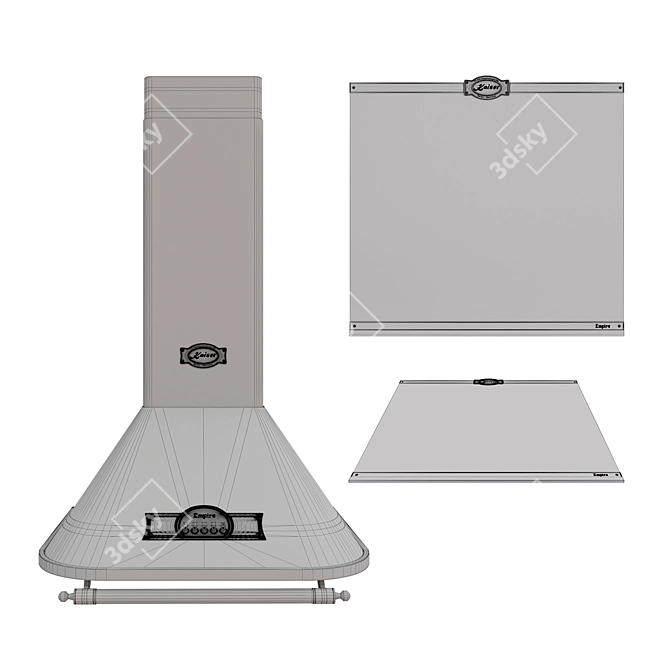 KAISER A Series Range Hood - Efficient and Eco-friendly! 3D model image 5