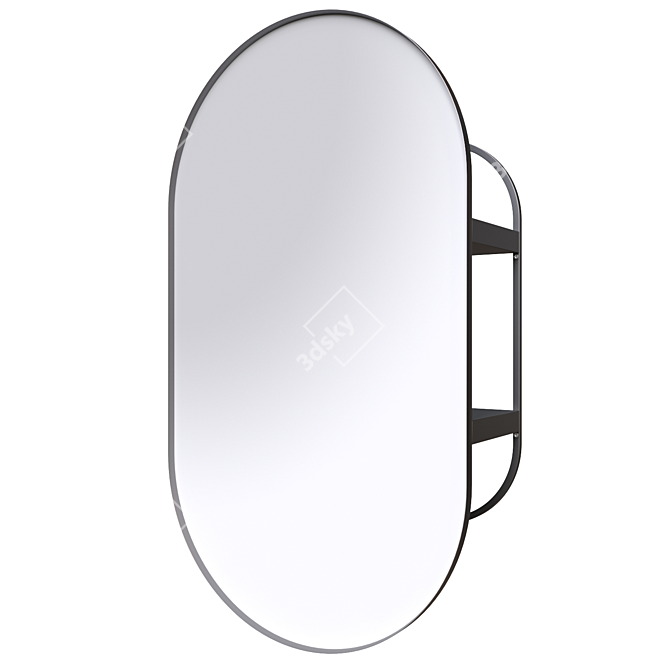 Sleek Storage Mirror: Lindbyn 3D model image 2