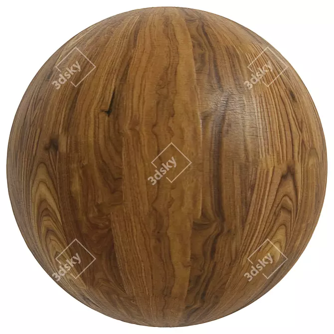 Title: Old Wood Matte Varnish | PBR 3D model image 2