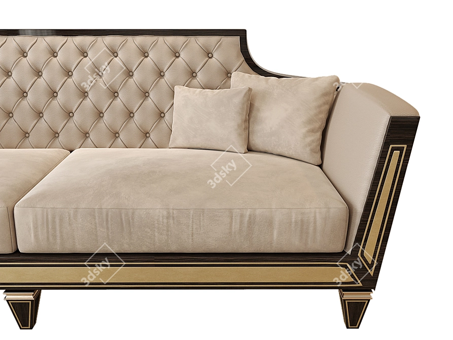 Mariner Belair: Stylish 2-Seater Sofa 3D model image 2