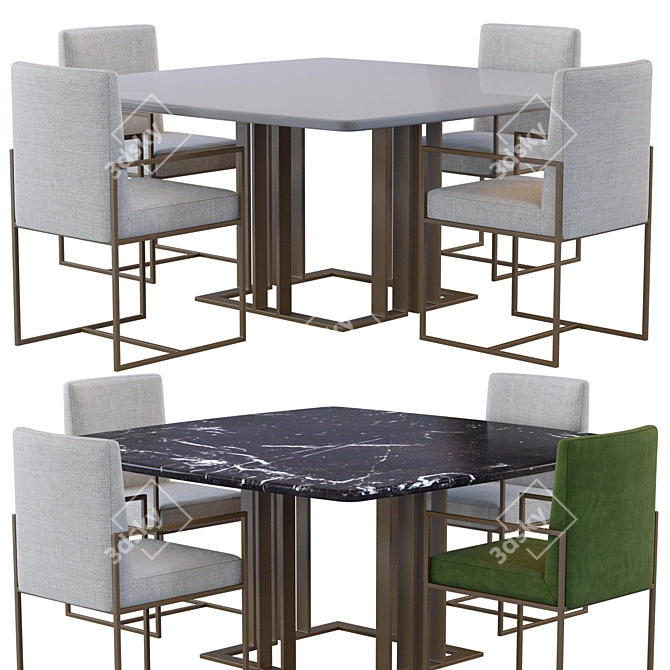 Modern Charlie Table by Meridiani 3D model image 3