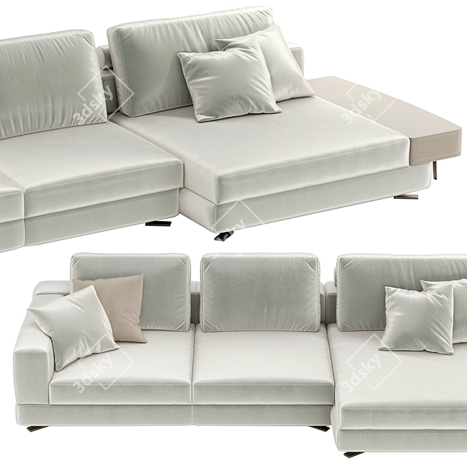 FELLINI Modular Sofa: Stylish Simplicity 3D model image 4