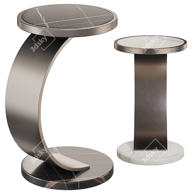 Sleek Slide Coffee Table by Corner Design 3D model image 1