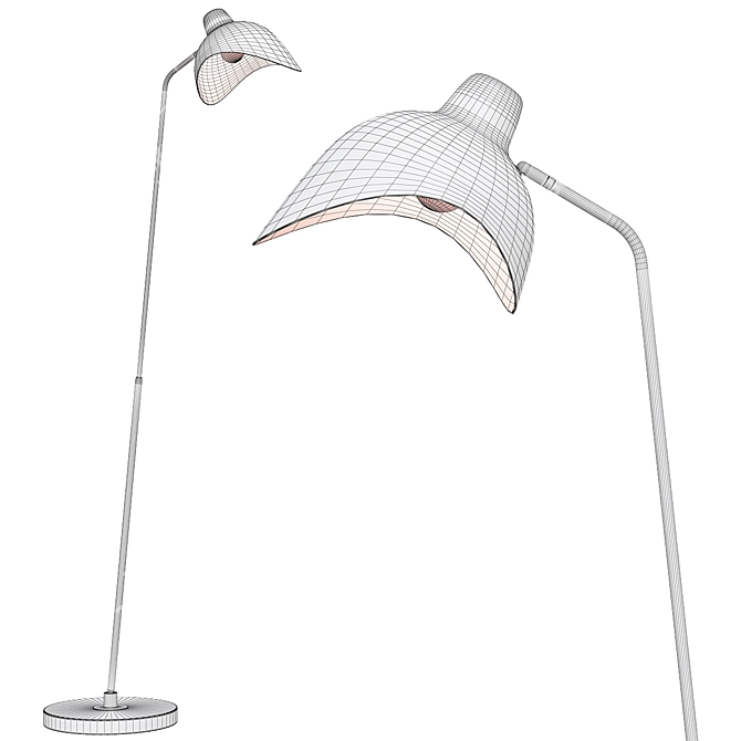 Modern Rotating Floor Lamp: Asta 3D model image 5