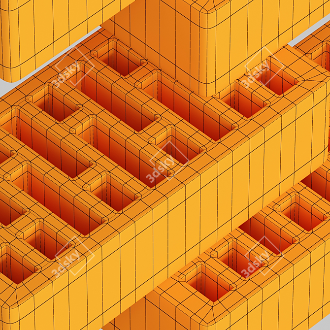 Brick n3/№3 - High-Quality Textured 3D Brick Model 3D model image 6