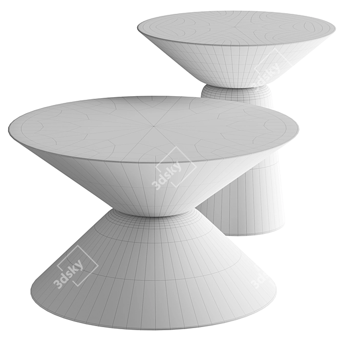 Contemporary Cimento Murano Table 3D model image 3