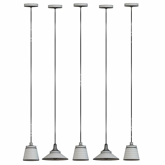 Modern Nordic Pendant Light: Loft Style for Dining Room, Living Room, Restaurant, Cafe, Club, Bedroom, Bar, Hall 3D model image 3