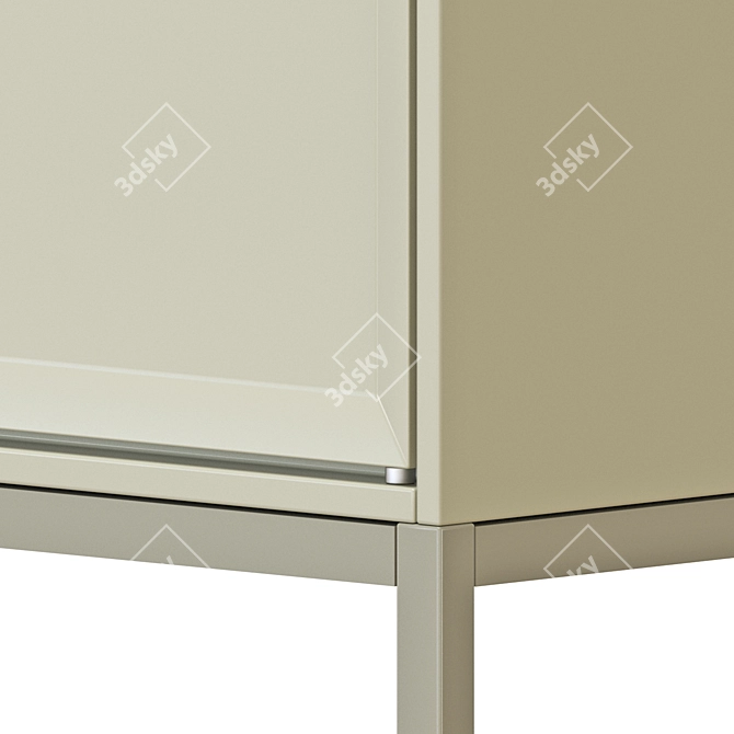 Beige TULLSTORP Cabinet: Functional, Stylish, Scandinavian 3D model image 4