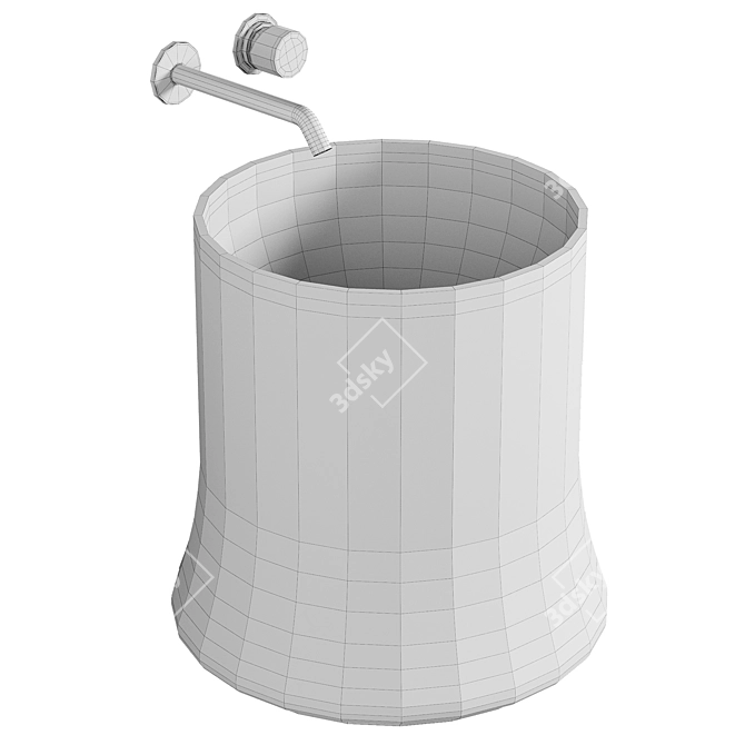 Alto Lavabo 42 cm SH10 Simas 3D model image 3