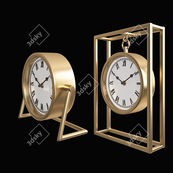 Elegant Garda_Decor Timepieces 3D model image 2