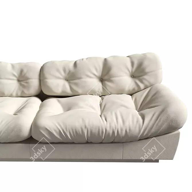 Elegant Milano Sofa Delivers Unmatched Comfort 3D model image 3