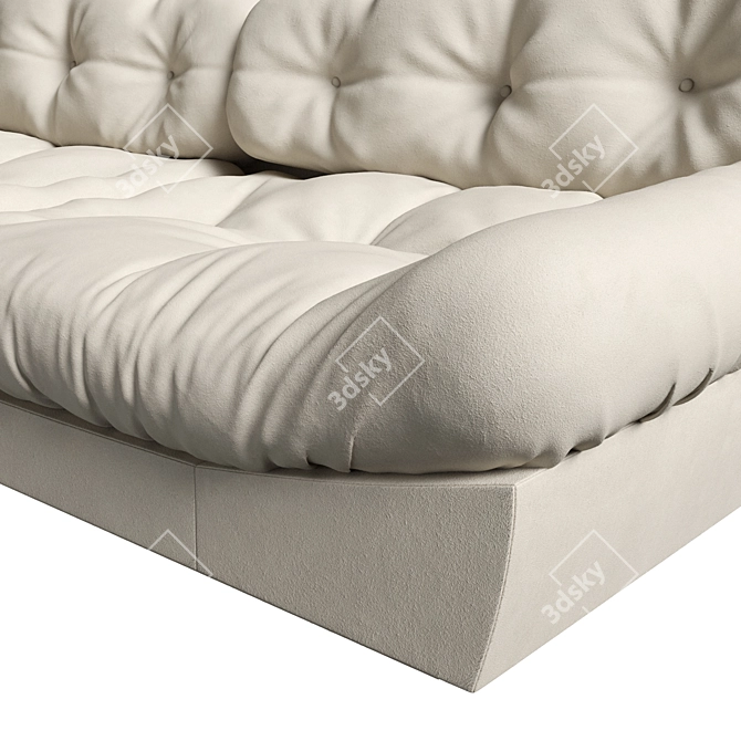 Elegant Milano Sofa Delivers Unmatched Comfort 3D model image 4