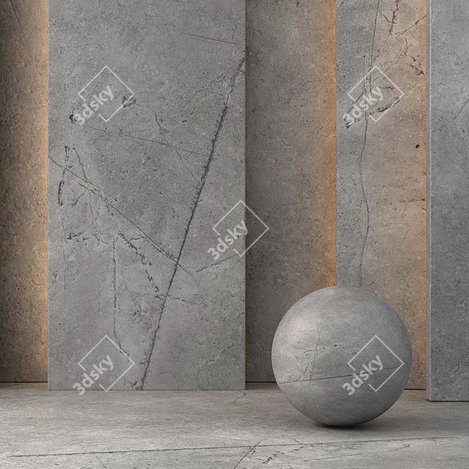 Seamless Concrete 13: High-Res Texture 3D model image 1