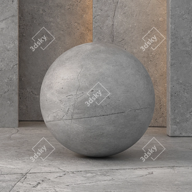 Seamless Concrete 13: High-Res Texture 3D model image 2