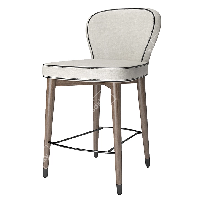 Sleek and stylish Olivia Bar Stool 3D model image 1