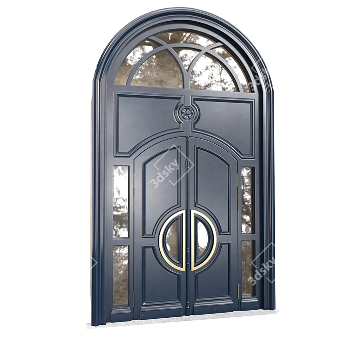 Tempera Classic Door: Elegant and Timeless 3D model image 2