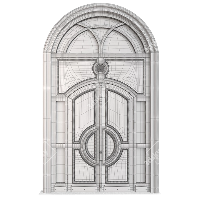 Tempera Classic Door: Elegant and Timeless 3D model image 6