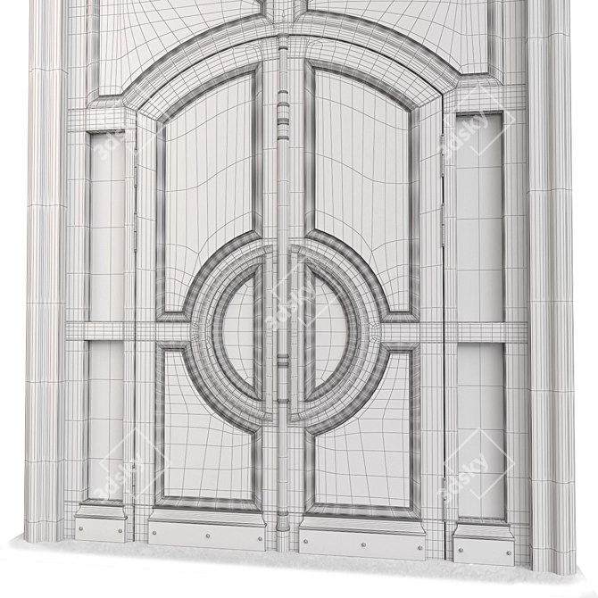 Tempera Classic Door: Elegant and Timeless 3D model image 7