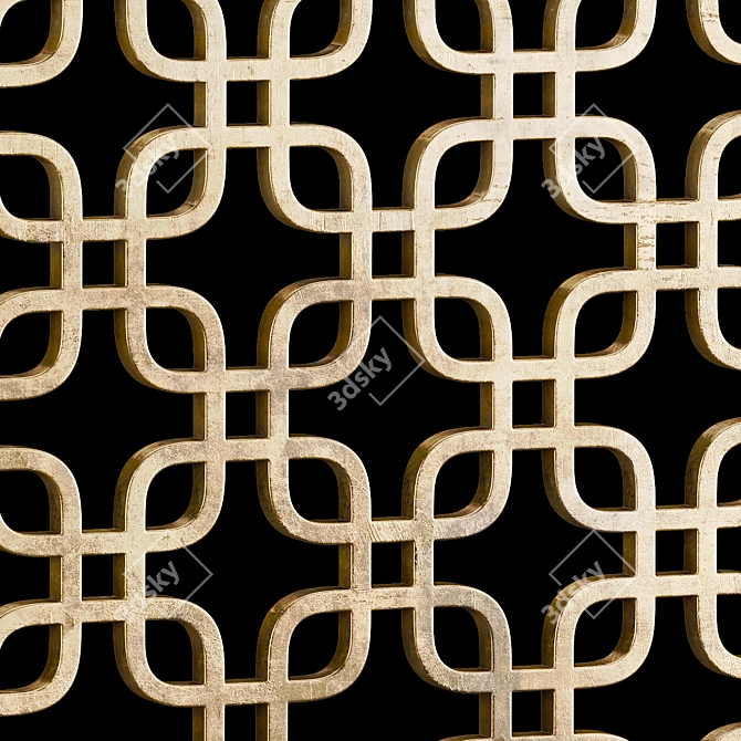 Square Decorative Panels Set 3D model image 8