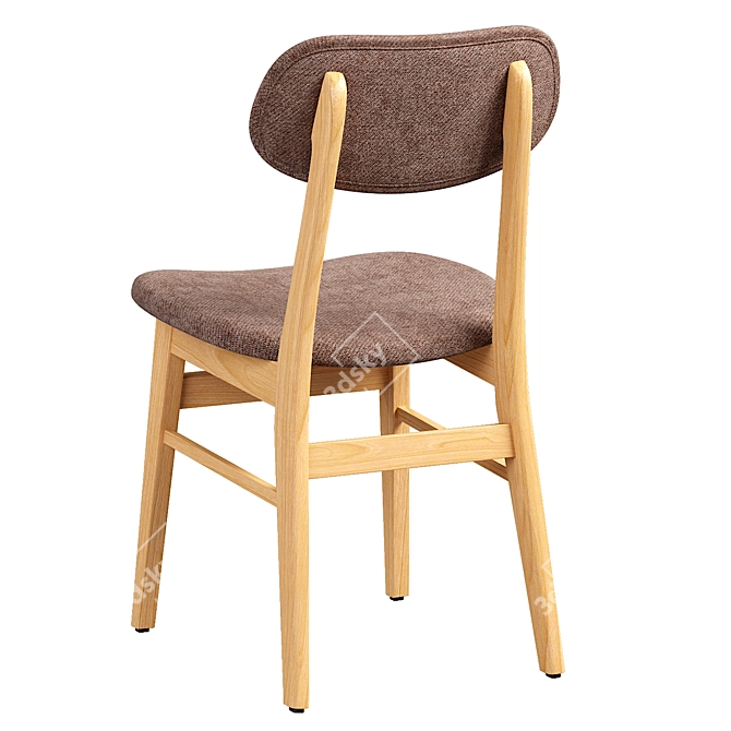 Elegant Ruby Dining Chair 3D model image 4