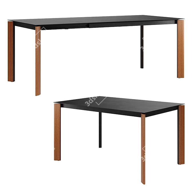 Blade Extendable Dining Table 3D model image 1