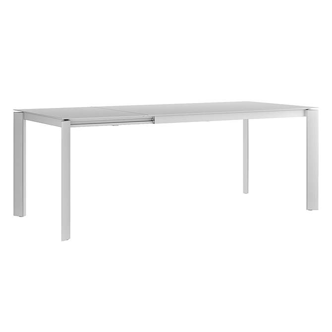 Blade Extendable Dining Table 3D model image 2