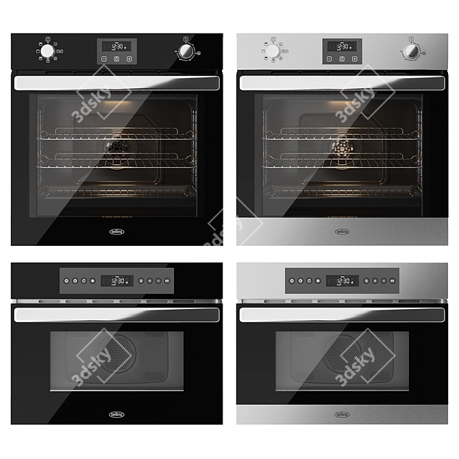 Belling Oven & Microwave: Stylish, Efficient Appliances 3D model image 1